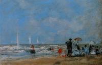 Boudin, Eugene - On the Beach